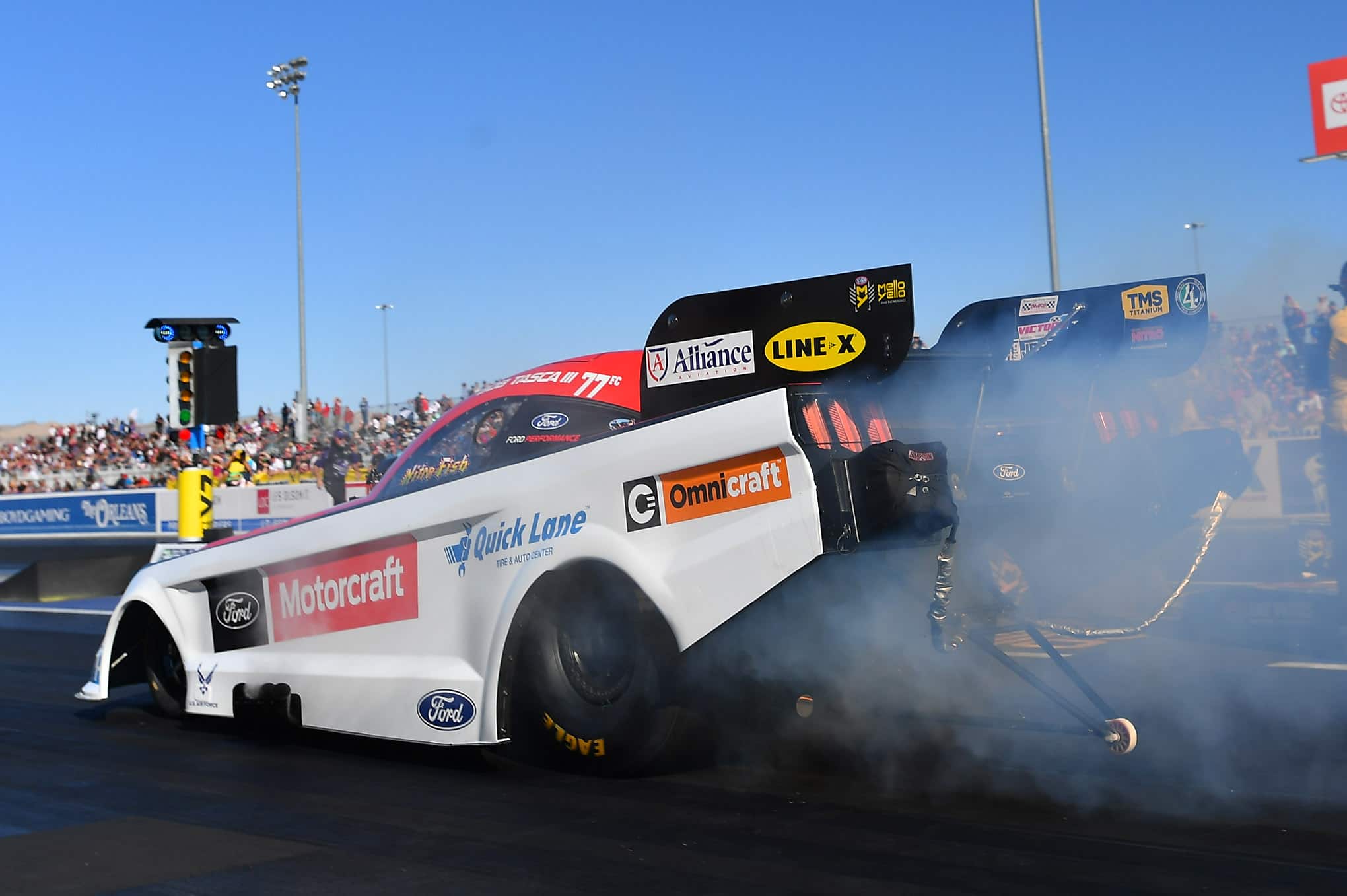 Tasca sits fifth in the championship with one race to go in Pomona, California in two weeks. Tasca sits fifth in the championship with one race to go in Pomona, California in two weeks.